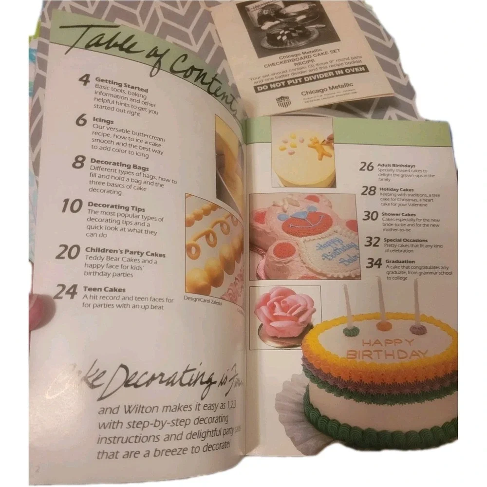Vintage Bake King/ Classic Checkerboard Cake Pan Set of 3-9